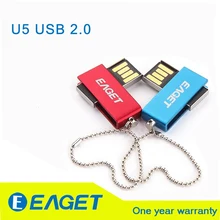 EAGET U50 USB 2.0 Flash Drive 32GB Waterproof Metal Memory Flash Stick pen drive couple rotation Pendrive pendrives Gift Blue