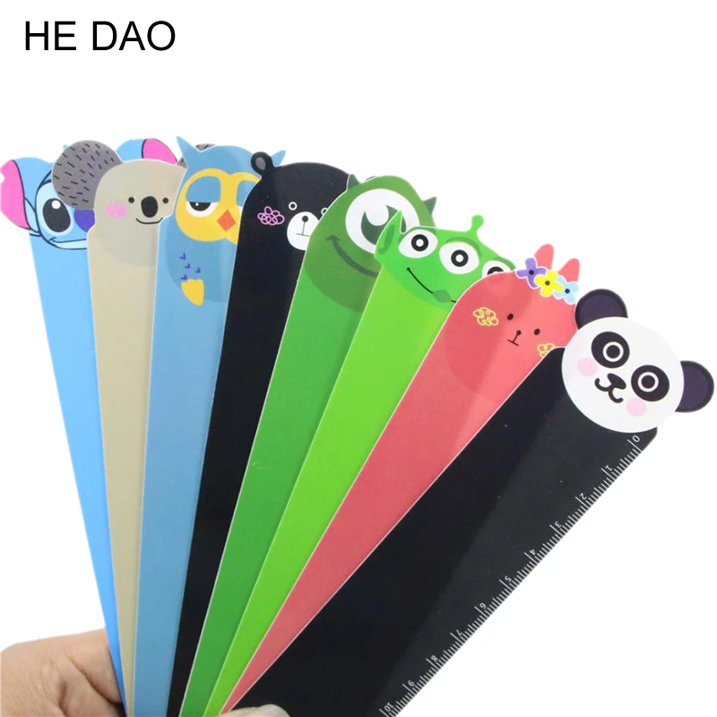 

15cm Kawaii Cartoon Animal Plastic Bendable Ruler Measuring Straight Ruler Tool Promotional Gift Stationery