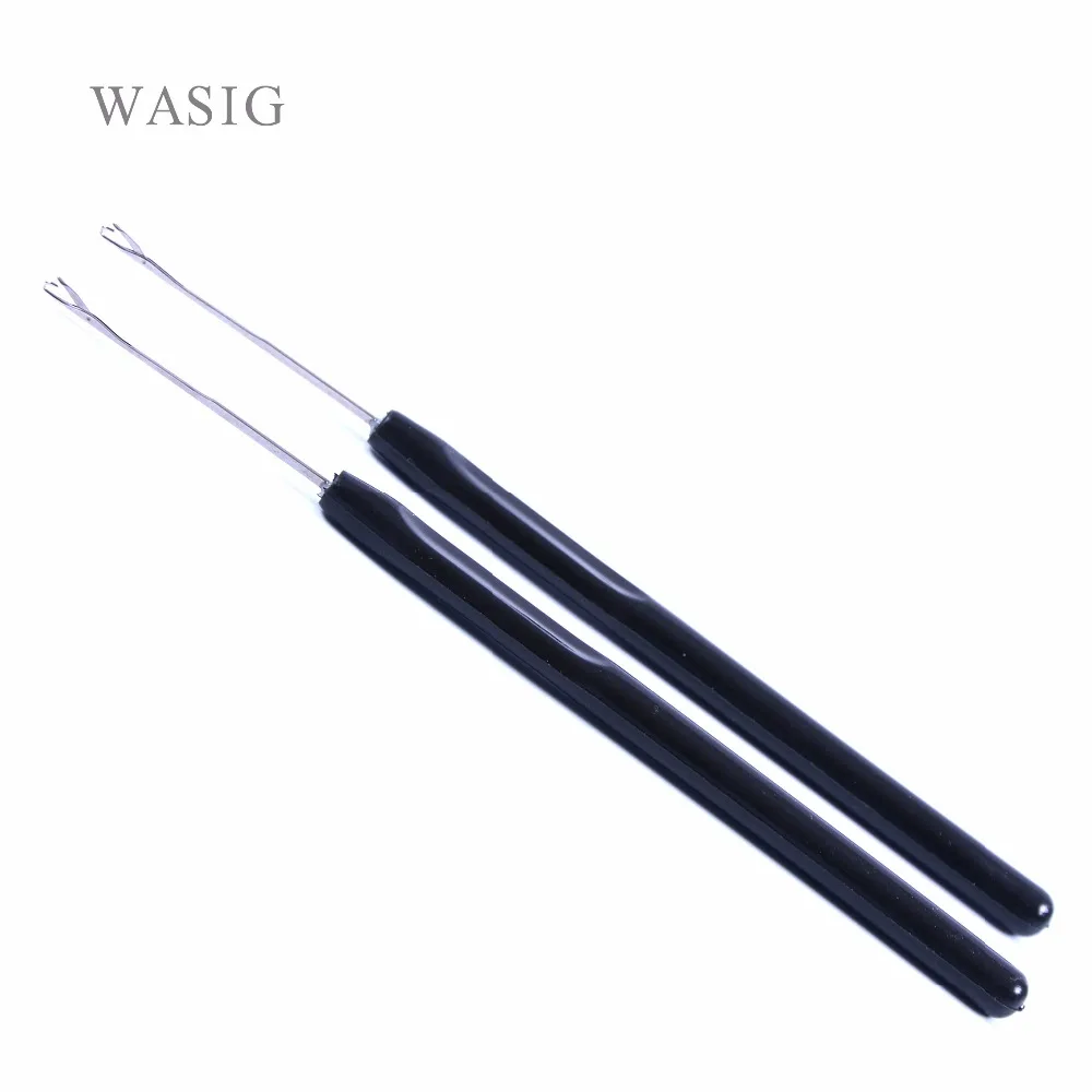 Best Seller Hook Needle Threader Plastic-Handle Tools Micro-Hair-Extensions Loop for Black-Color m6KEWRmm