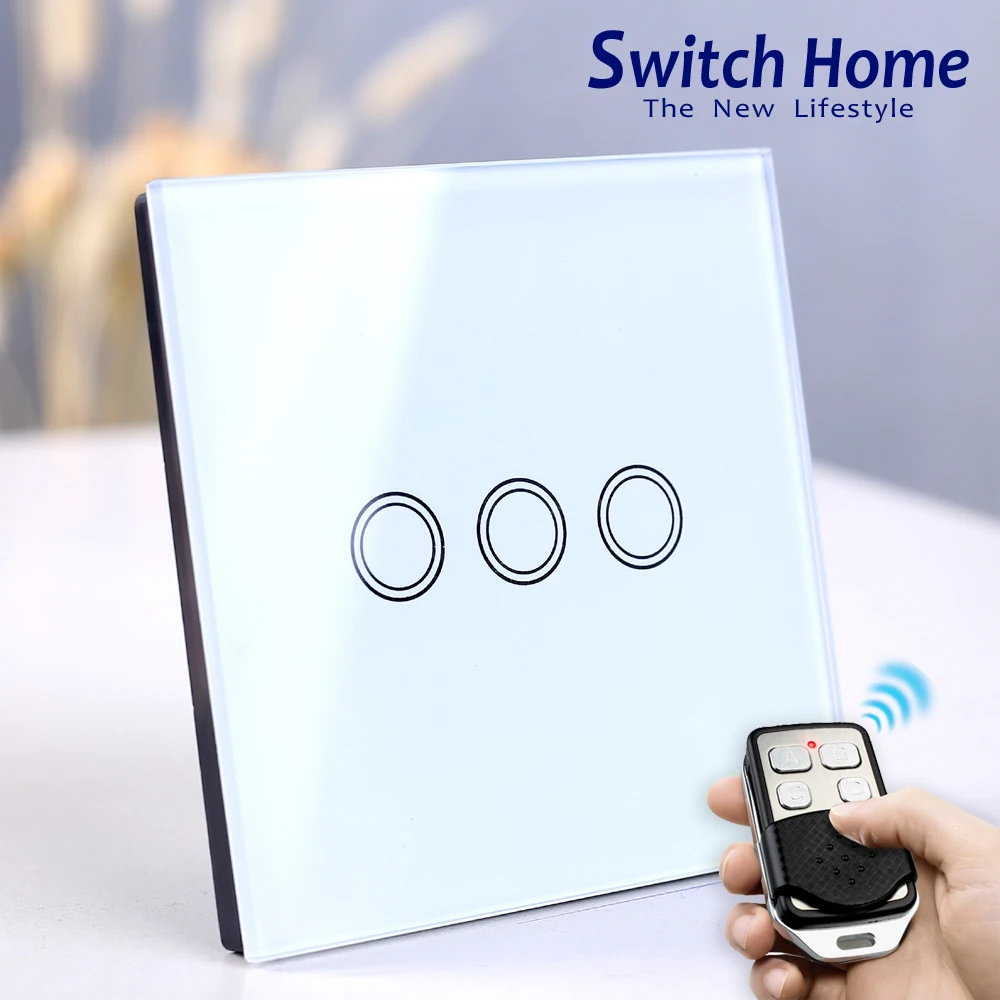 Buy Wireless Remote Control wall Switch, 1 2 3 gang