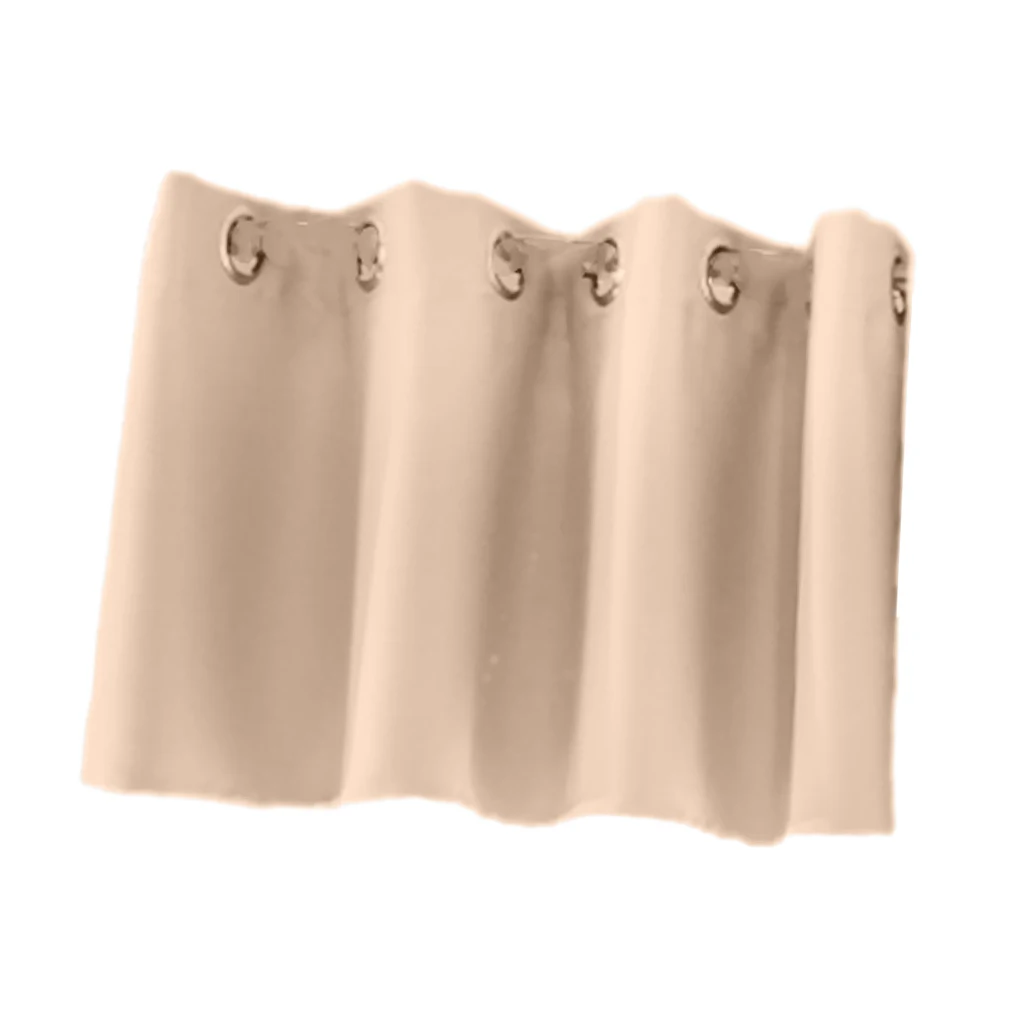 Blackout Ring Top Half Curtain Window Tiers Valance Sheer Voile Curtain Door Panels for Cafe Kitchen Decor Home Room Ornament