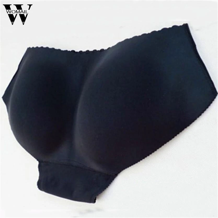 Lady Seamless Briefs Bum Padded Butt Enhancer Hip Up Underwear Panties
