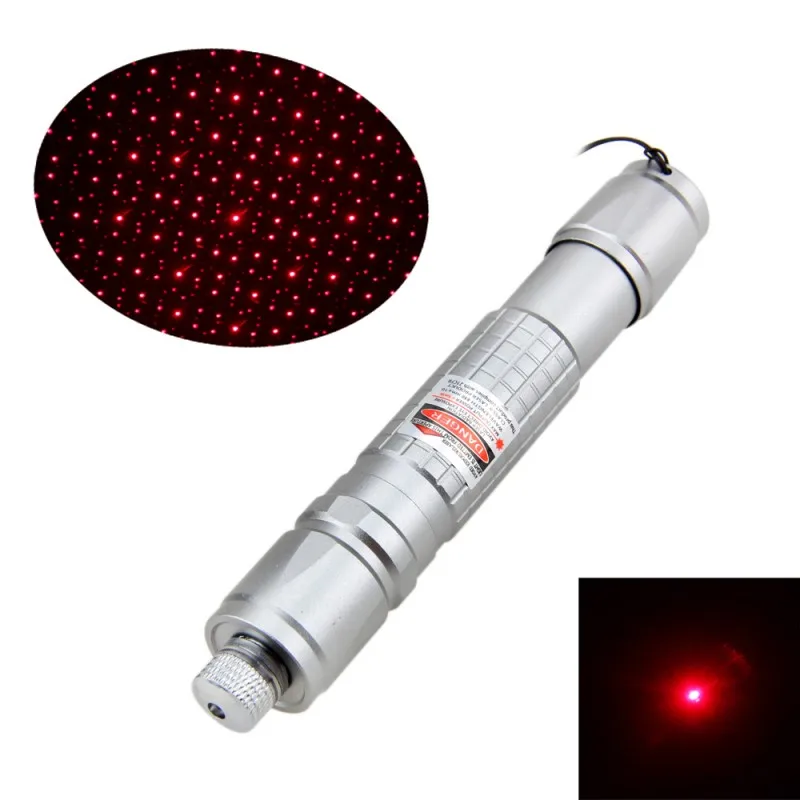 650nm 1 ميجا واط ليزر مؤشرات القلم عرض LED القلم البسيطة حرق شعاع ضوء مع قابلة للشحن 18650 بطارية و شاحن عالمي