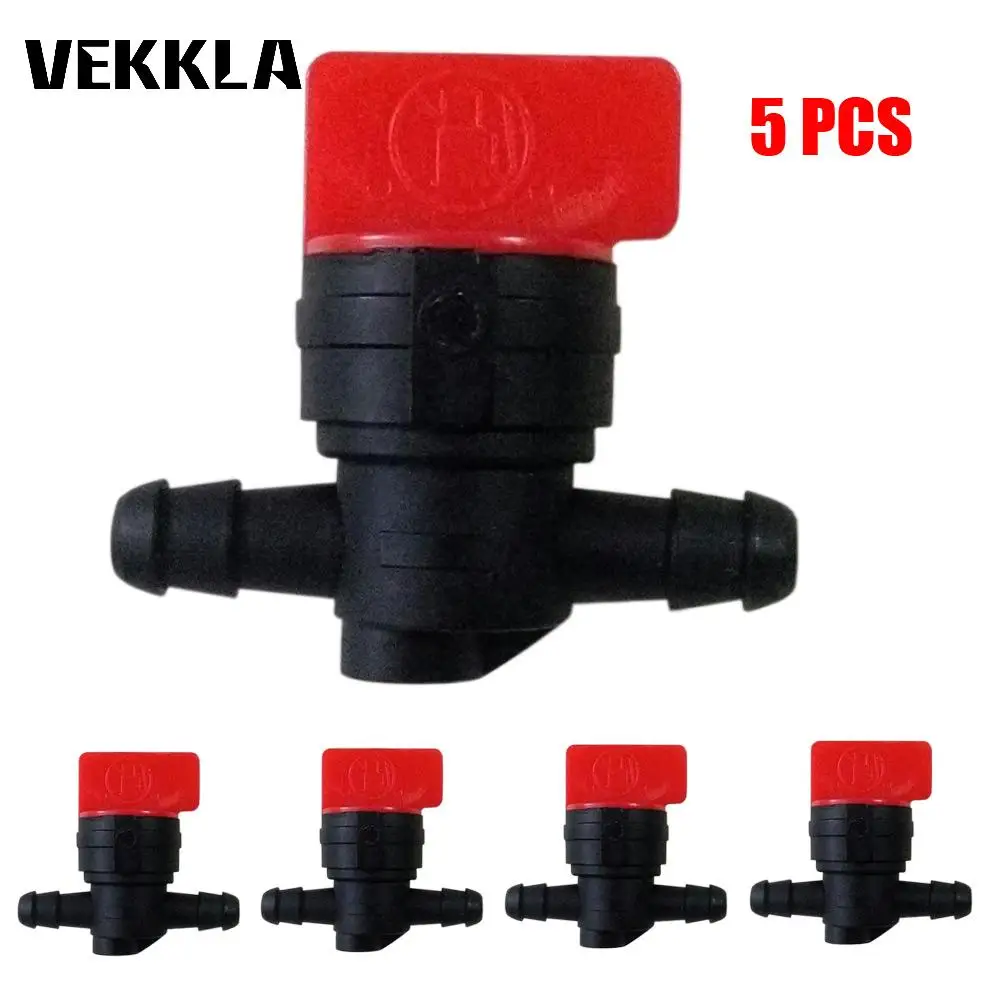 5Pcs/lot 1/4'' Carburetor Carb Gas Fuel Cut Off Shut Off Valve Straight