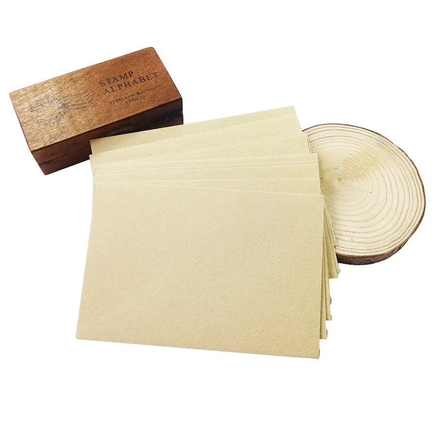 50pieces Rough grain gift card DIY Multifunction Kraft paper envelope 16*11cm Gift card envelopes for wedding birthday party