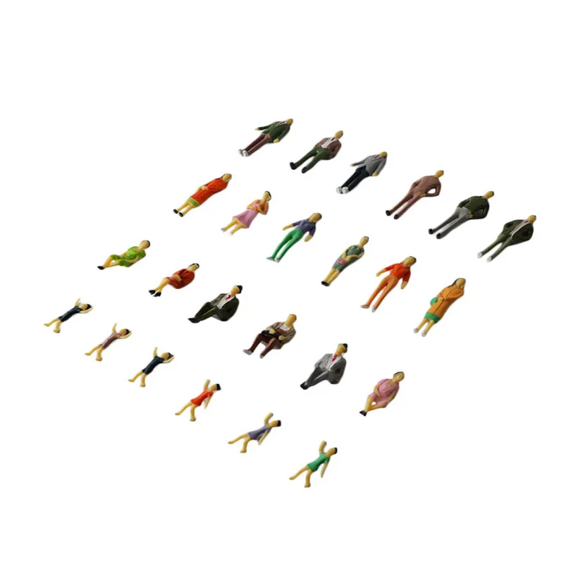 

30pcs mixed 1:100 1:150 1:200 scale mini abs Figure Architectural sand table material model background character posture
