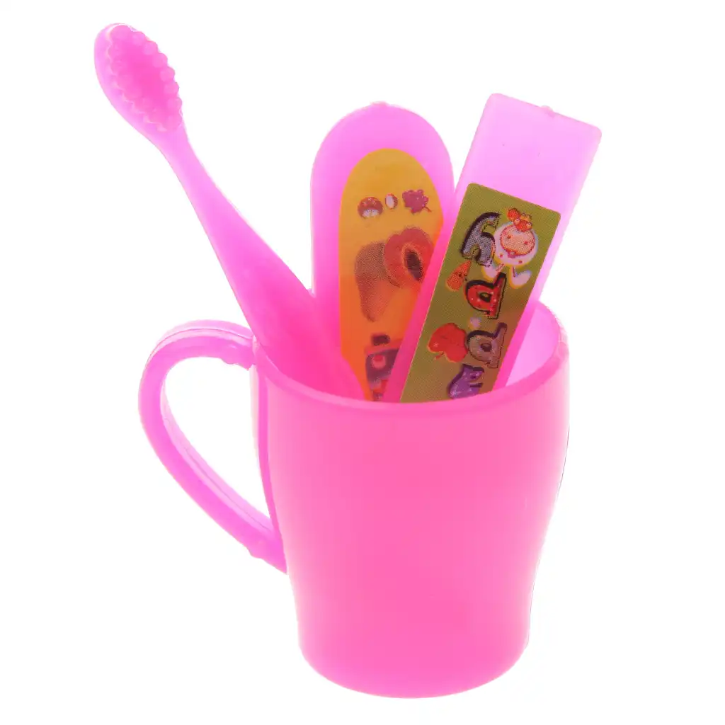 barbie toothbrush and toothpaste
