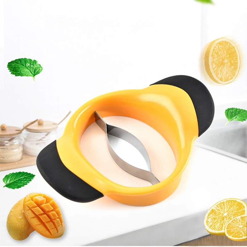 Творческий Нержавеющая сталь нож для разрезания манго сплиттер фрукты аксессуары для гаджетов для кухни слайсер для персиков инструмент