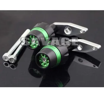 

For KAWASAKI ER-6F 2012-2015 New Design Motorcycle Frame Sliders Crash Protector Falling Protection Green