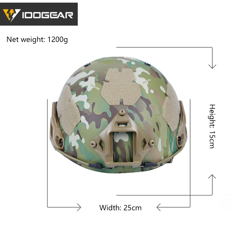IDOGEAR Тактический Быстрый Шлем Мультикам CP стиль AF шлем кожух защитный военный