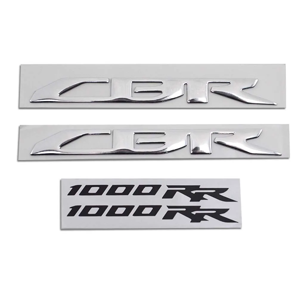 1 пара мотоциклов CBR 1000 RR 3D хромированные наклейки топливный бак украшения