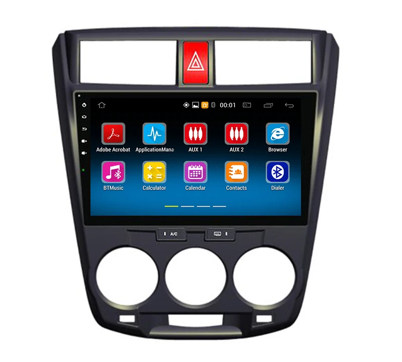 Perfect Android 5.1 Quad Core 9 Inch Car DVD Player for Honda city Bluetooth GPS Navi Car Stereo Radio 3g/WIFI free map 2