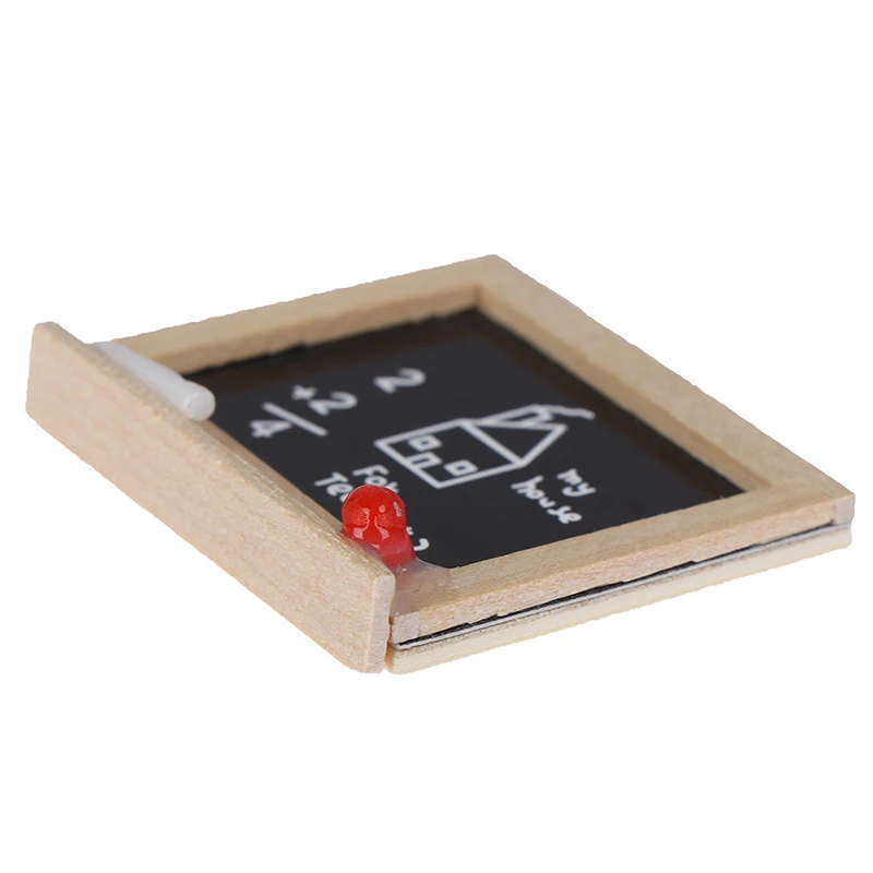 New 1pc 1:12 Accessories DIY Children's Room Accessories Small Blackboard Mini Chalkboard Model Dollhouse Miniatures