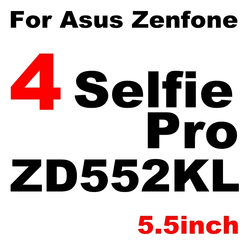 9H чехол из закаленного стекла для Asus Zenfone 3 Laser 4 Max Pro Go Selfie ZC520KL ZC520TL ZC554KL ZB500KG ZE554KL защитная пленка - Цвет: ZD552KL