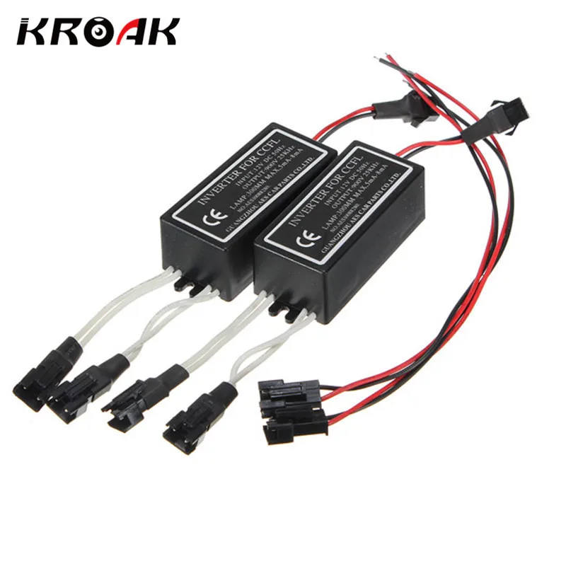 2Pcs CCFL Inverter Spare Ballast for Angel Eyes Halo Rings Kit 12V Replacement Waterproof 2Pcs CCFL Inverter Spare Ballast for Angel Eyes Halo Rings Kit 12V Replacement Waterproof