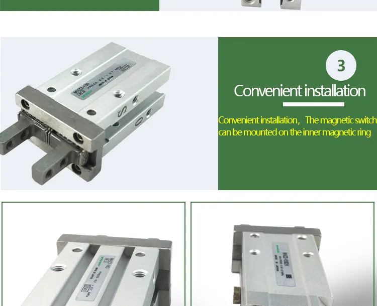 MHZ2-6C1 MHZ2-6C2 MHZ2-6C3 MHZ2-6C YIYUN стандартный тип цилиндра Параллельно Стиль Воздушный Захват пневматический компонент МГц серии