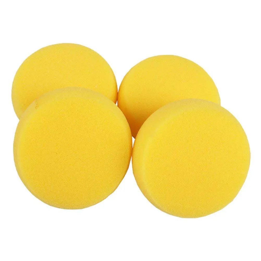 HOT-10pcs, круглая синтетическая художественная губка для краски, губки для рисования, керамика, акварельные художественные губки, желтый, 2,75 дюйма