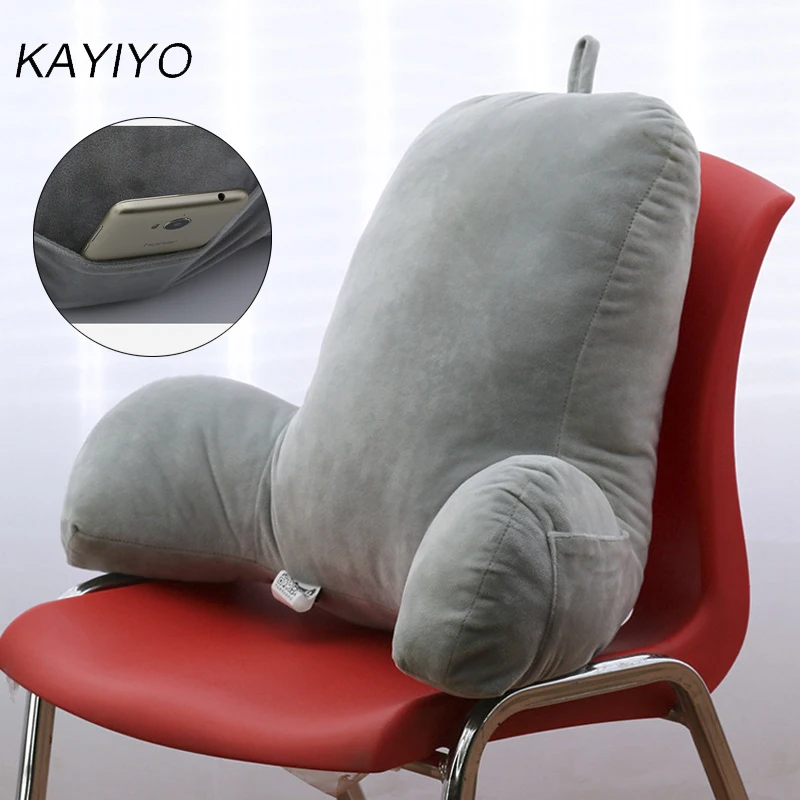 L066-Lumbar Pillow for Office Waist Protector with Arm Spine Protect Orthopedic Pillow Car Seat Office Chair Back Seat Waist  Cushion (7)