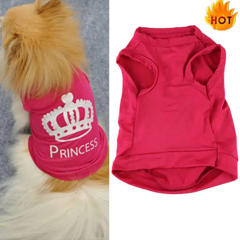 

Dog Vest Cat Cute Princess T-shirt Summer Coat Puggy Costume Worldmart Dog Clothes Cat Vest