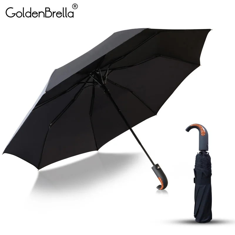 Brand Classic English style Umbrella Rain Women Men Automatic 8Ribs