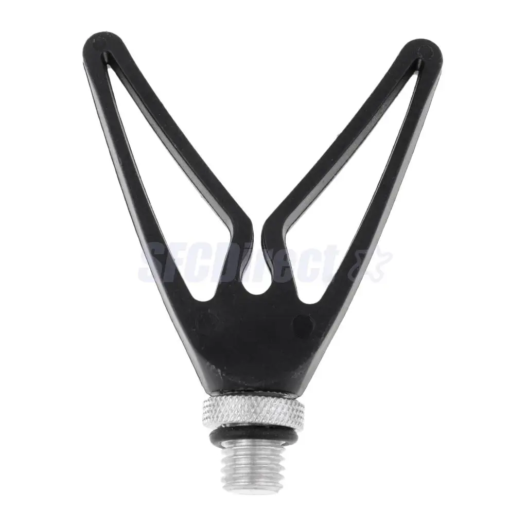 Plastic Fishing Rod Stent Rest V head Fising Grip M3/8 Thread Connector for Carp Fishing, 6 Models