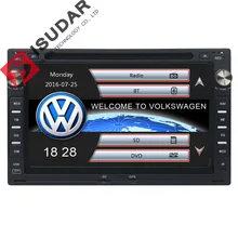 Isudar Car Multimedia Player GPS 2 Din 7 Inch For VW/Volkswagen/PASSAT/B5/MK5/GOLF/POLO/TRANSPORTER Radio fm BT 1080P Ipod Map