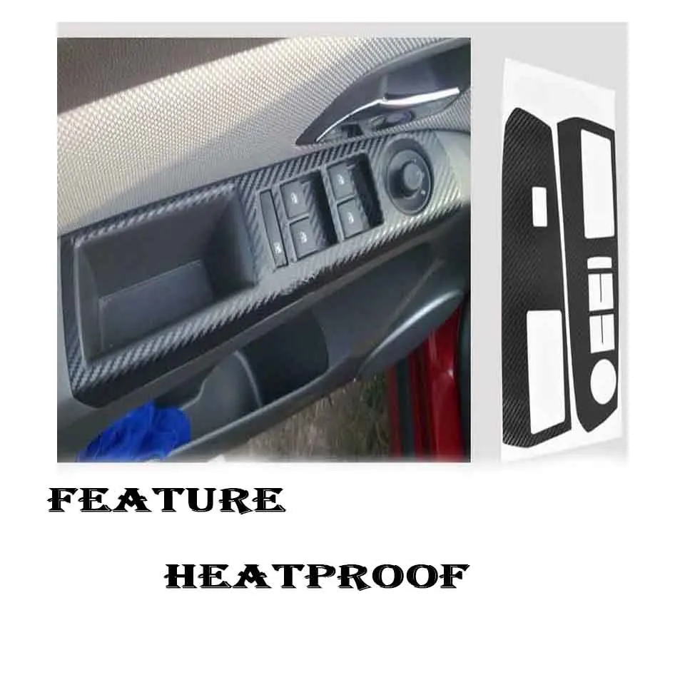 LENTAI авто окна панель управления автомобиля Стайлинг наклейки Внутренняя дверь углеродное волокно интерьерные наклейки для Chevrolet Cruze аксессуары