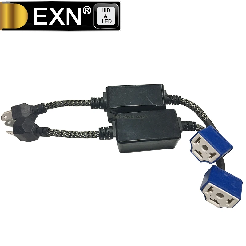 

EXN LED Decoder H4 LED Anti Flicker Resistors - Error Code Canceller Load Resistor (1 Pair) - H4 LED Headlight Bulb Decoder