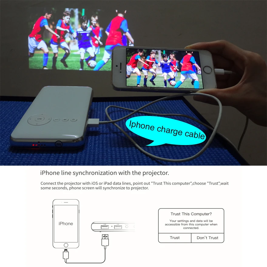 Светодиодный мини проектор SmartIdea Android 7.1.2 5000 мАч Wi Fi Bluetooth DLP 1080P Поддержка AirPlay Miracast
