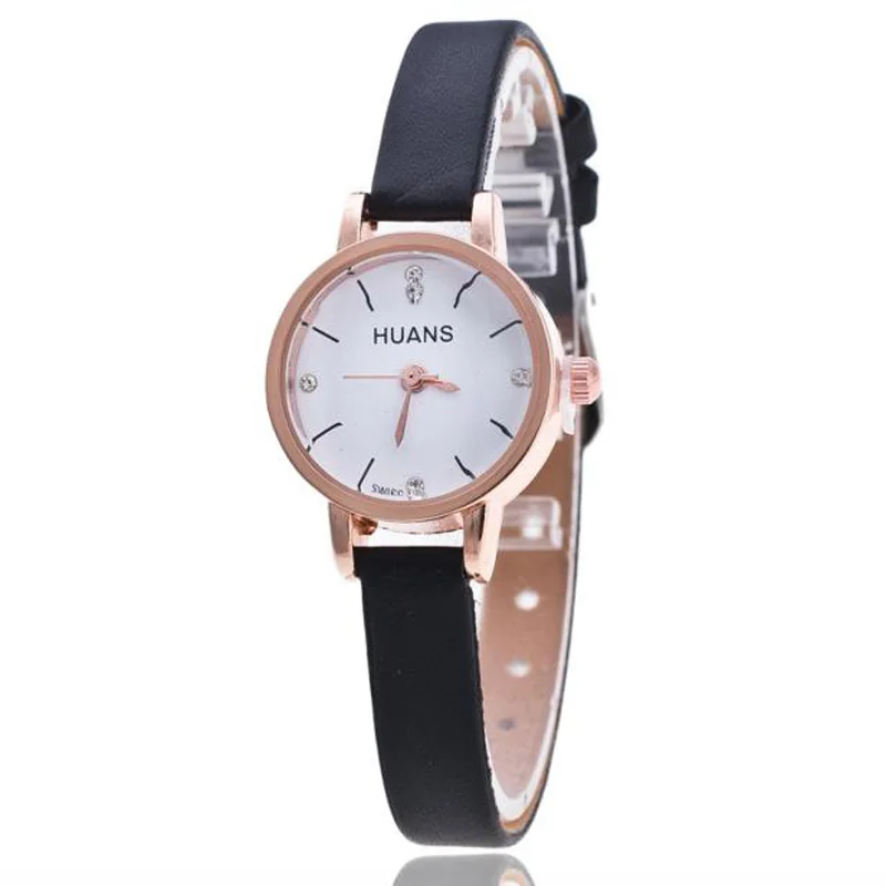 

Relogio Feminino Watch Women New Luxury Fashion Leather Band Neutral Lady Girls Wristwatches Hour relojes mujer Small Dial clock