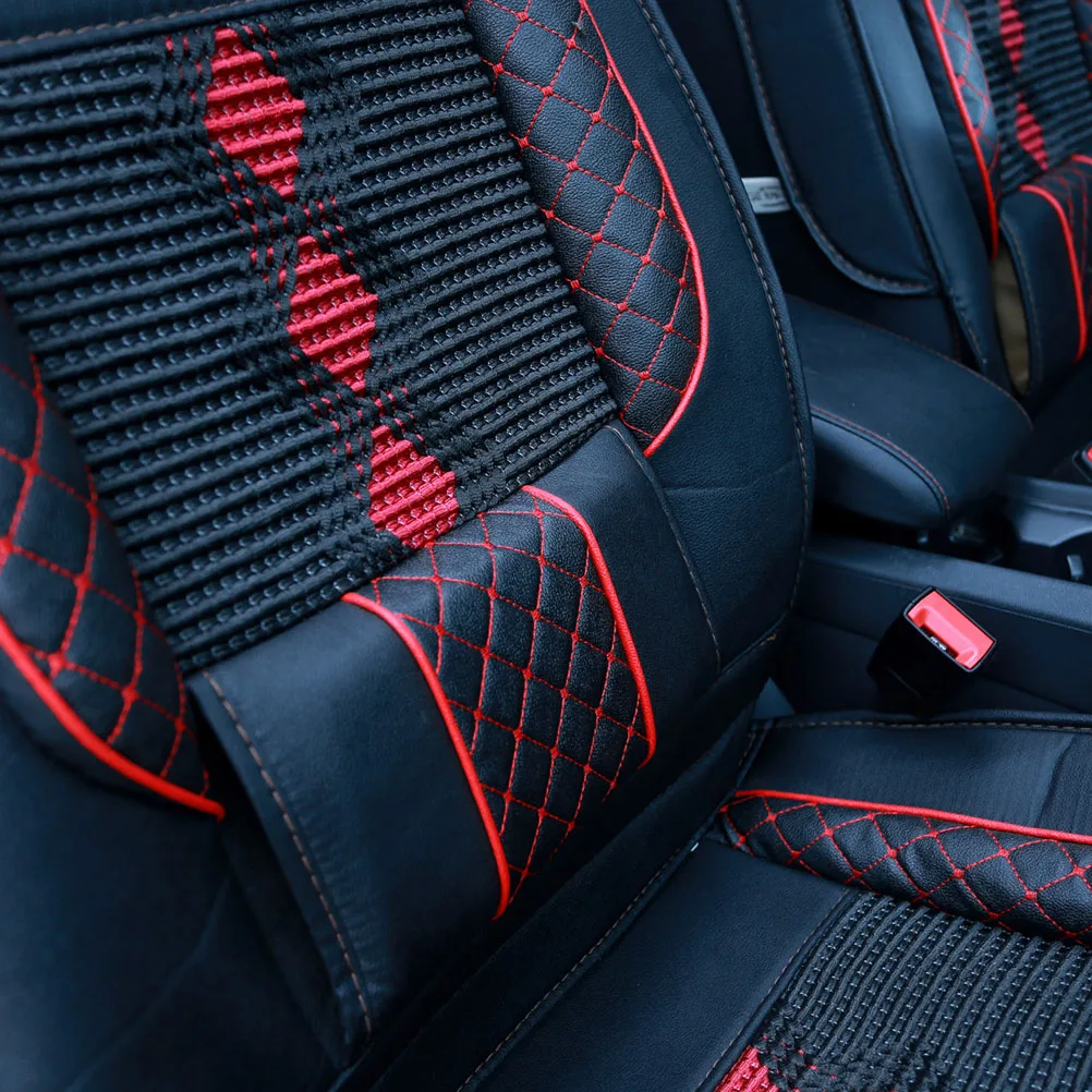 Новые универсальные автомобильные чехлы для сидений из искусственной кожи в подарок, автомобильные чехлы для сидений подходят для большинства автомобильных сидений, водонепроницаемые салоны машины A30