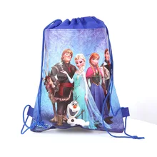 Дисней мультфильм Дети Замороженные мешок хранения день рождения девочки мальчика подарок карманный малыш плавательный посылка Косметическая кукла игрушка мешок шнурок