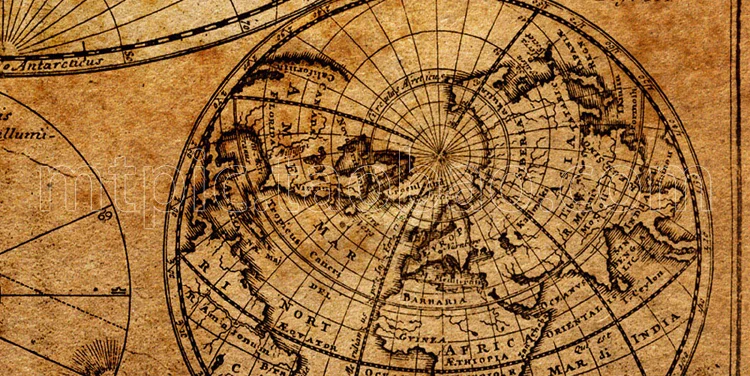 Винтажная имитация карты мира 1746 карта парусного спорта старого хлопковое