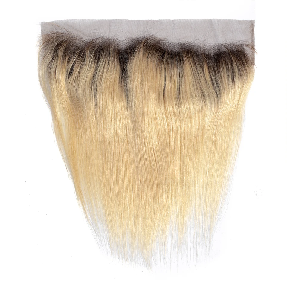 Красота плюс бразильские волосы 613 пучки с закрытием 13x4 дюйм(ов) Ombre светлые пучки с фронтальным человеческим плетением волос 3 шт. Remy