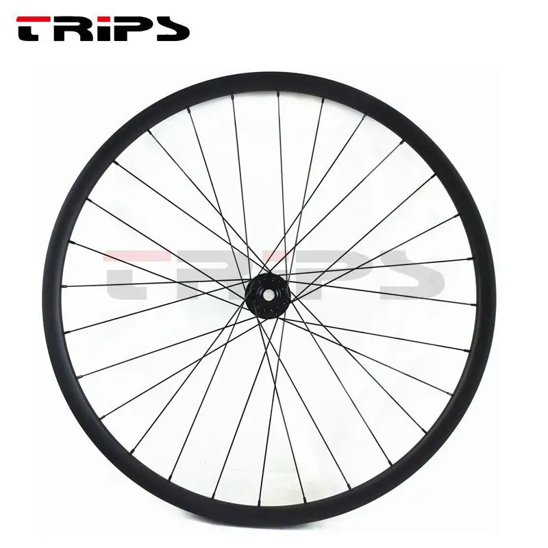 Top TRIPS carbon wheels clincher 36mm hookless 29er mountain bike carbon wheels 29 tubuless AM carbon fiber mtb bicycle wheelse disc 6