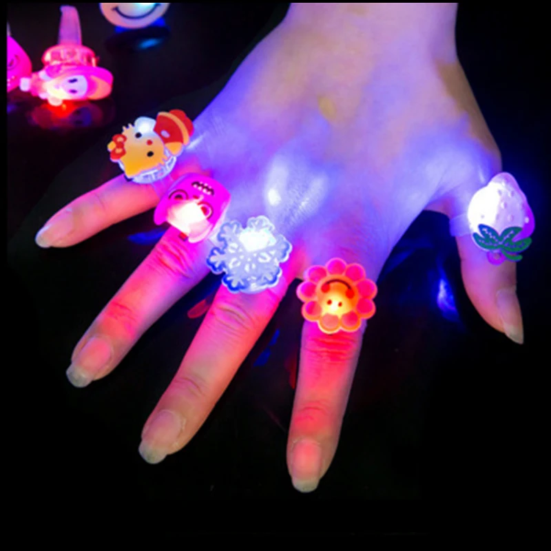 10pcs/lot Luminous Rings Children's Toys Flash
