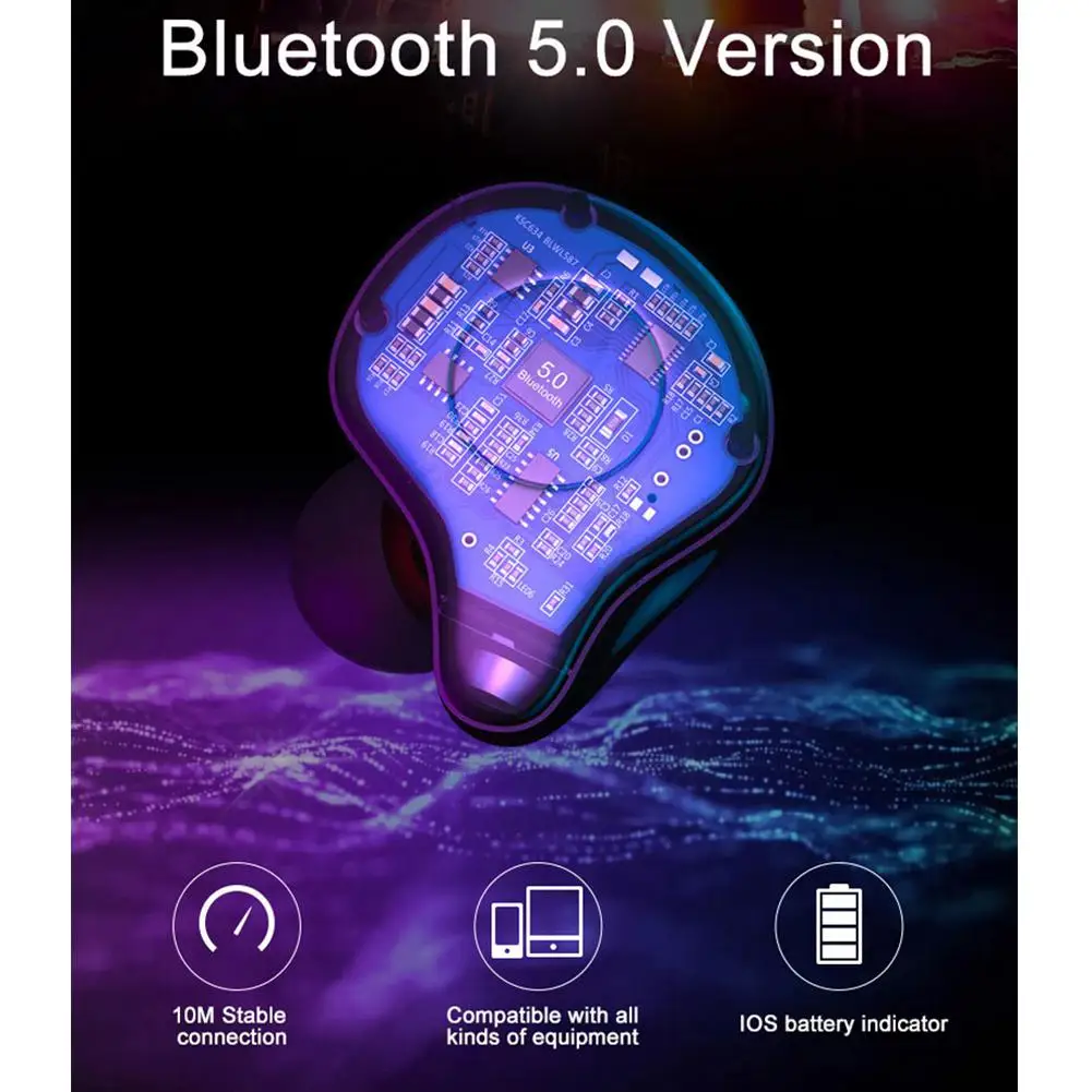 Yiwa Sabbat E12 TWS 5.0 Auto-Emparelhamento fone
