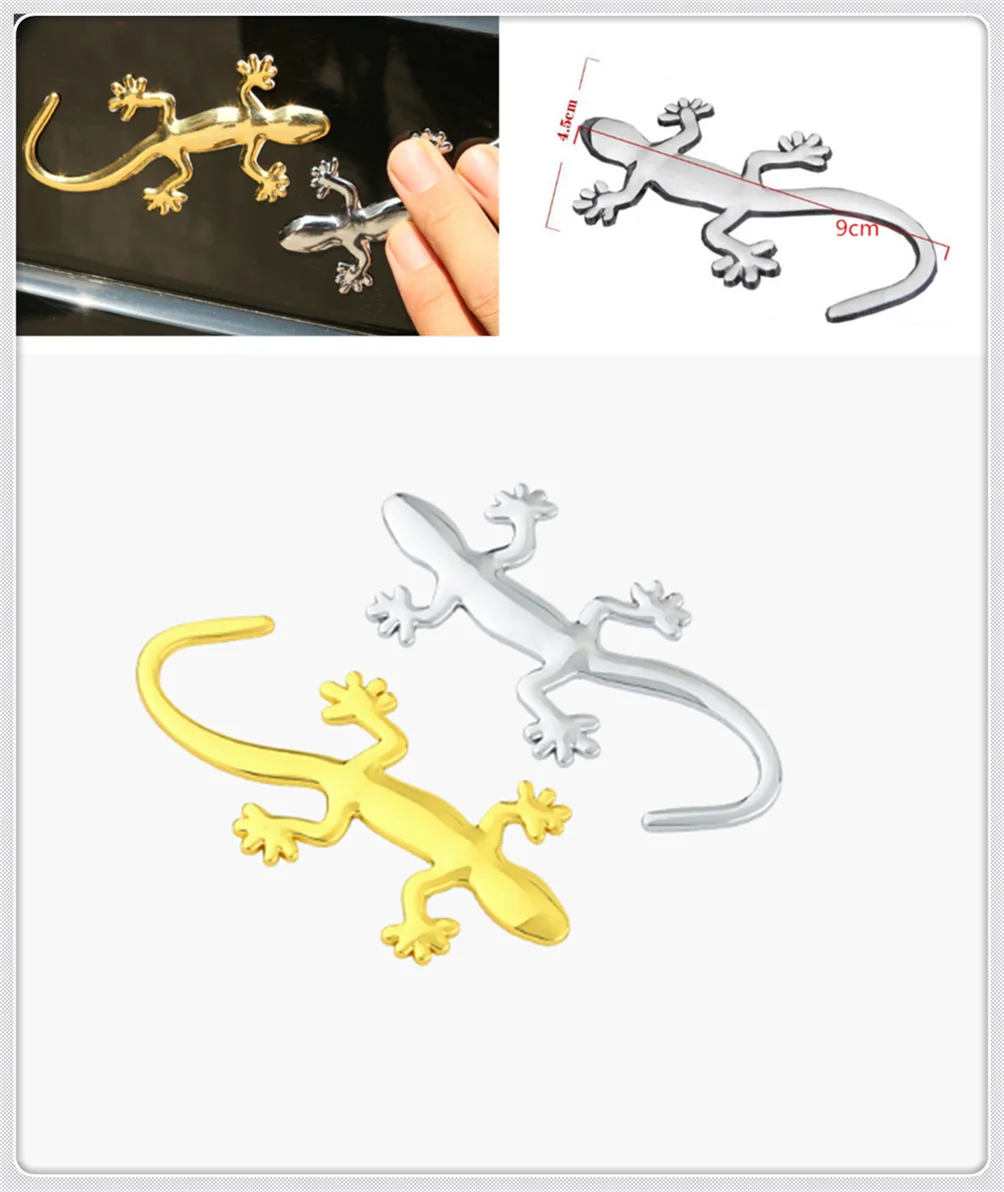 

3D Auto Motorcycle Styling Applique Car Sticker Animal Gecko for Renault Initiale Fluence Alpine Wind R-Space