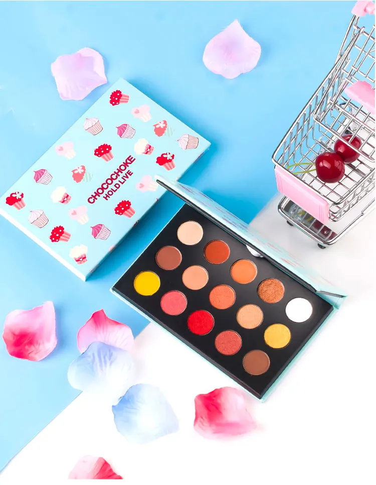 HOLD LIVE Ice Cream Eye Shadow Palette 15 Colors Glitter Eyeshdow