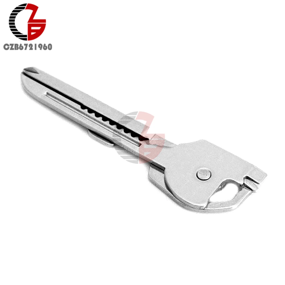 6-в-1 Utili ключ инструмент брелок для ключей многофункциональный Нержавеющая сталь