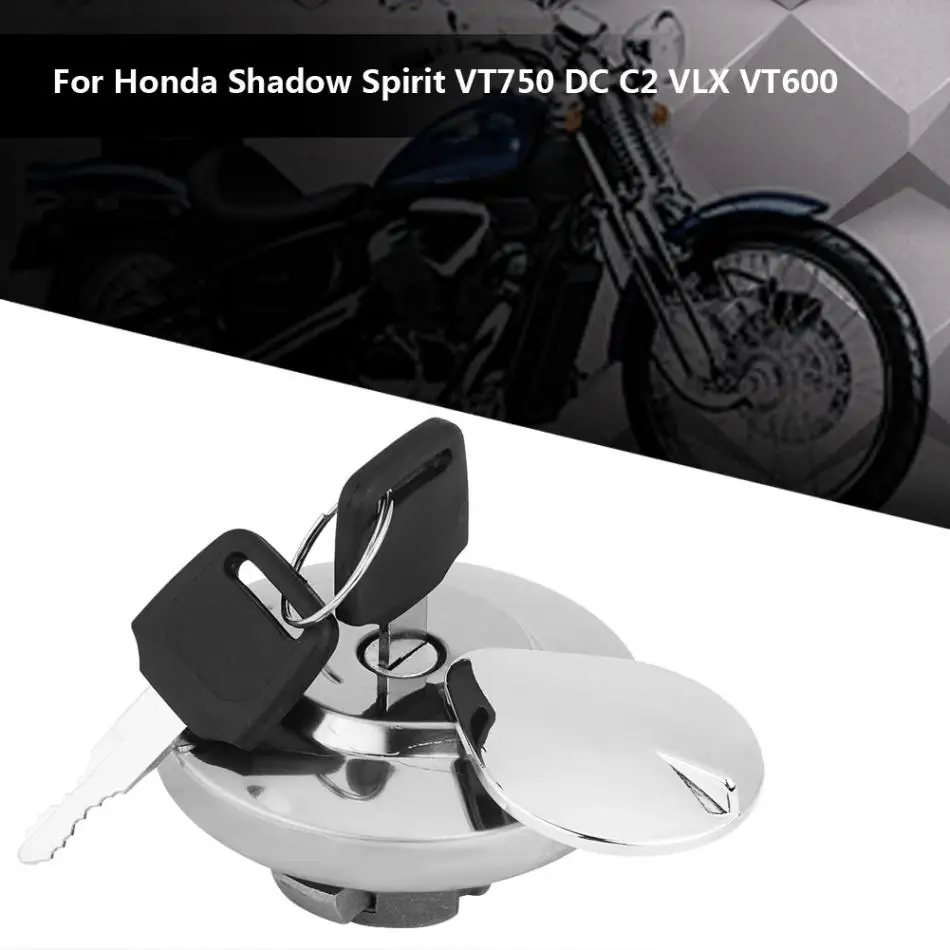 Мотоцикл топлива крышка бензобака Кепки с 2 Ключи для Honda Shadow Spirit VT750 DC C2 VLX VT600 сплав Сталь