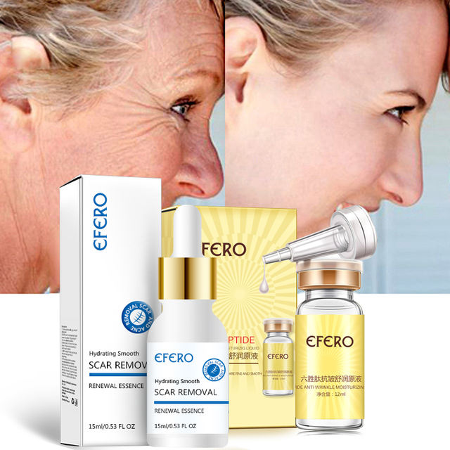 efero Argireline Essence Collagen Six Peptides Anti Wrinkle Serum for Face Cream Whitening Firming Skin Care Face Cream