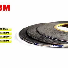 Промо-акция! Mix 3 рулона(1 мм/1,5 мм/2 мм) для iphone/samsung Android huawei телефон сенсорный экран дисплей стекло 3 м клейкая черная лента