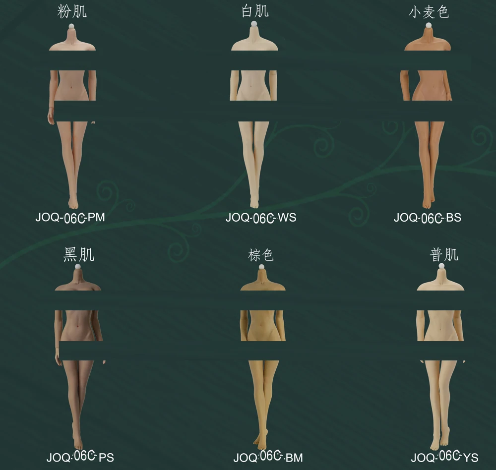 

Middle Bust 6 Styles Jiaoudoll JODOLL 1/6 sexy steel+plastic skeleton body 12 Inch 3.0 Phicen action figure Doll Original Box