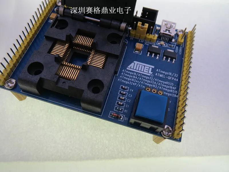 Оригинальное тестовое сиденье ATMEL IC ATmega16/32 mega164/324 mega164 AVR программируемая схема QFP80