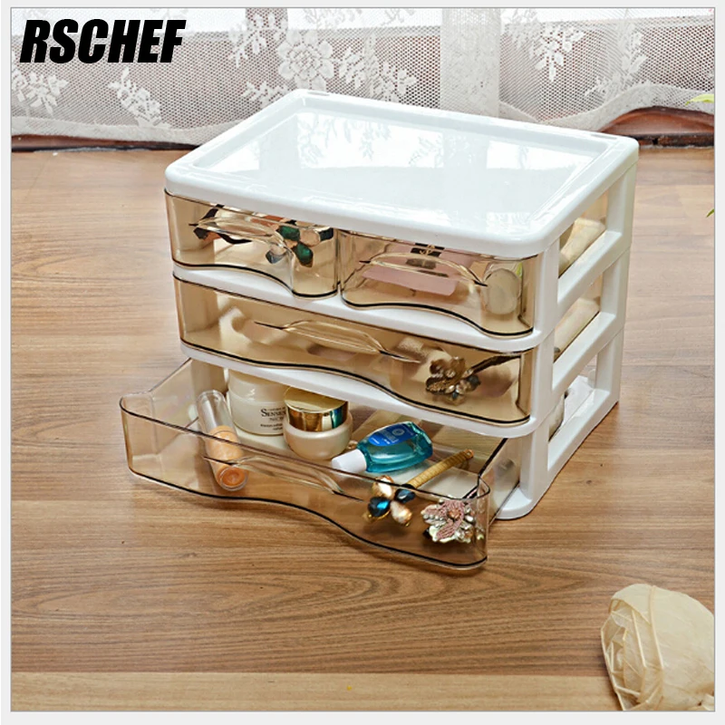 Multi Layer Large Capacity Dressing Case Jewel Case Drawer Type Storage