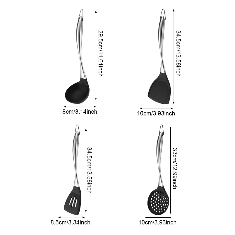 Silicone kitchen Cooking Tools Spatula Heat-resistant Soup Spoon Non-stick Utensils Cooking Shovel Baking Gadgets Accessories Silicone kitchen Cooking Tools Spatula Heat-resistant Soup Spoon Non-stick Utensils Cooking Shovel Baking Gadgets Accessories