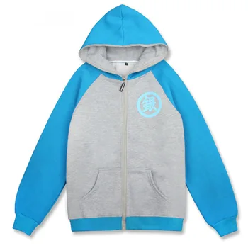 

Winter Autumn Anime Gintama Silver Soul Hoodies Women Long Sleeve Hoody Cotton Casual Sweatshirt Zipper Cosplay Coat