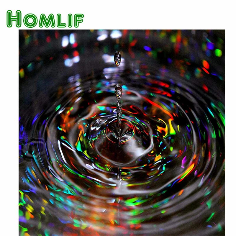 HOMLIF Full Square/Round Drill 5D DIY Diamond Painting water ripples Embroidery Cross Stitch Mosaic Rhinestone Home Decor Gif | Дом и сад