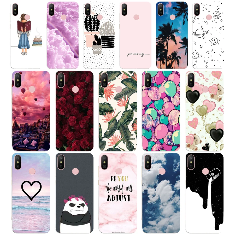 

E Silicone case For Xiaomi mi 8 LITE Case 6.26 inch TPU Case For Xiaomi mi 8 lite Back Cover For Xiaomi mi 8 coque capa bag